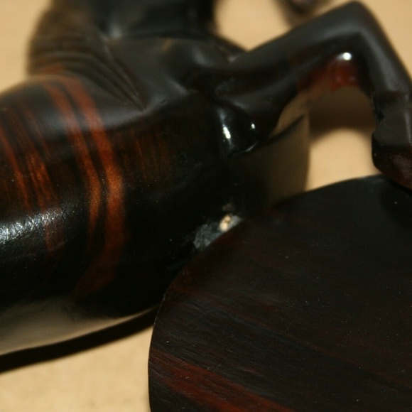 Hand carved wooden figure horse animal figurine - Picture 3 of 8